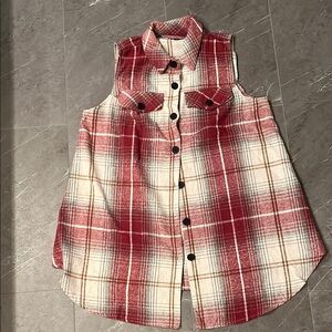 Women's plaid vest